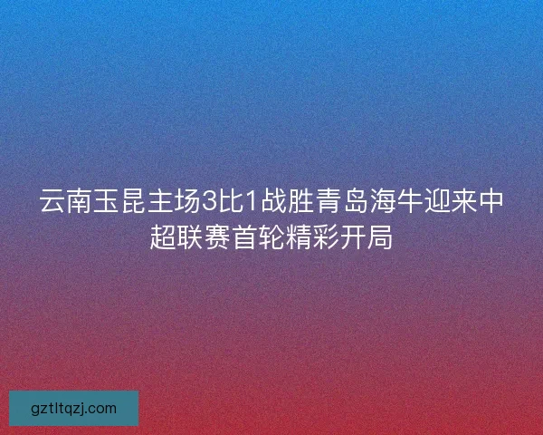 云南玉昆主场3比1战胜青岛海牛迎来中超联赛首轮精彩开局